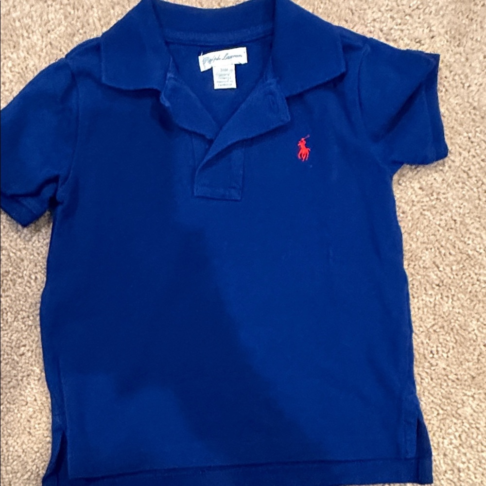 2 - Ralph Lauren Kids' Navy and Light Blue Polo Shirts - Picture 5 of 7